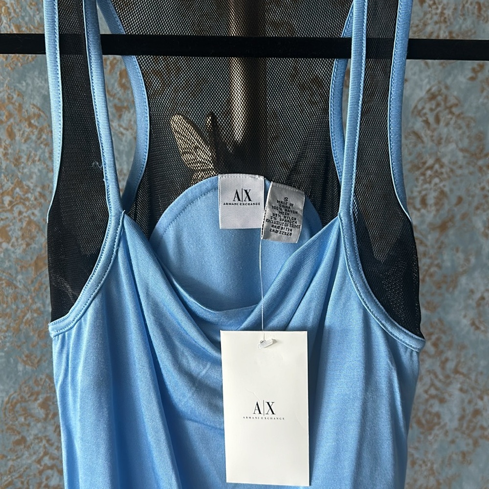 Armani Mesh Razor Back Tank - Picture 2 of 4